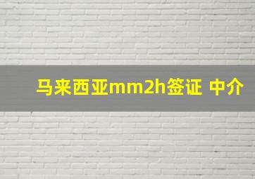 马来西亚mm2h签证 中介